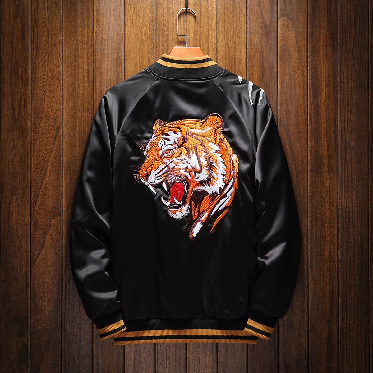 Roaring Tiger Embroidered Sukajan Souvenir Jacket - Japanese Style Bomber