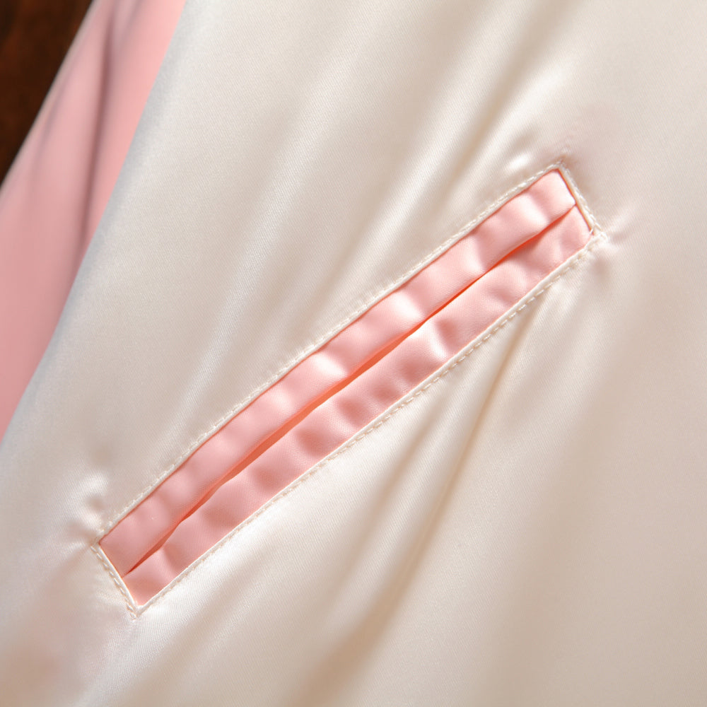 Vibrant Rainbow Unicorn Embroidered Sukajan Jacket - Japanese Mythical Bomber Satin