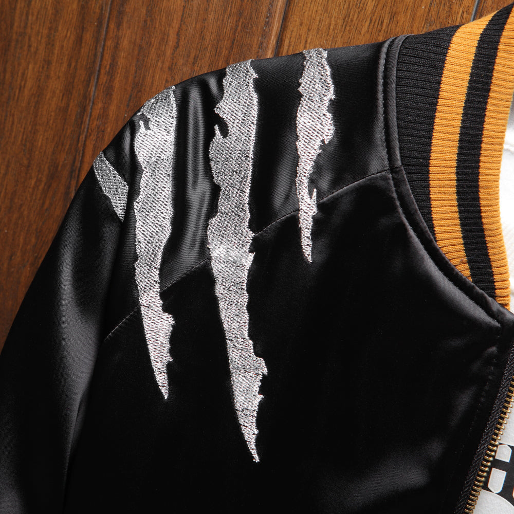 Roaring Tiger Embroidered Sukajan Souvenir Jacket - Japanese Style Bomber