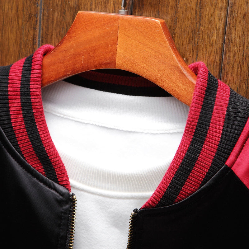 Premium Embroidered Samurai Sukajan Souvenir Jacket Dragon Warrior Bomber Style